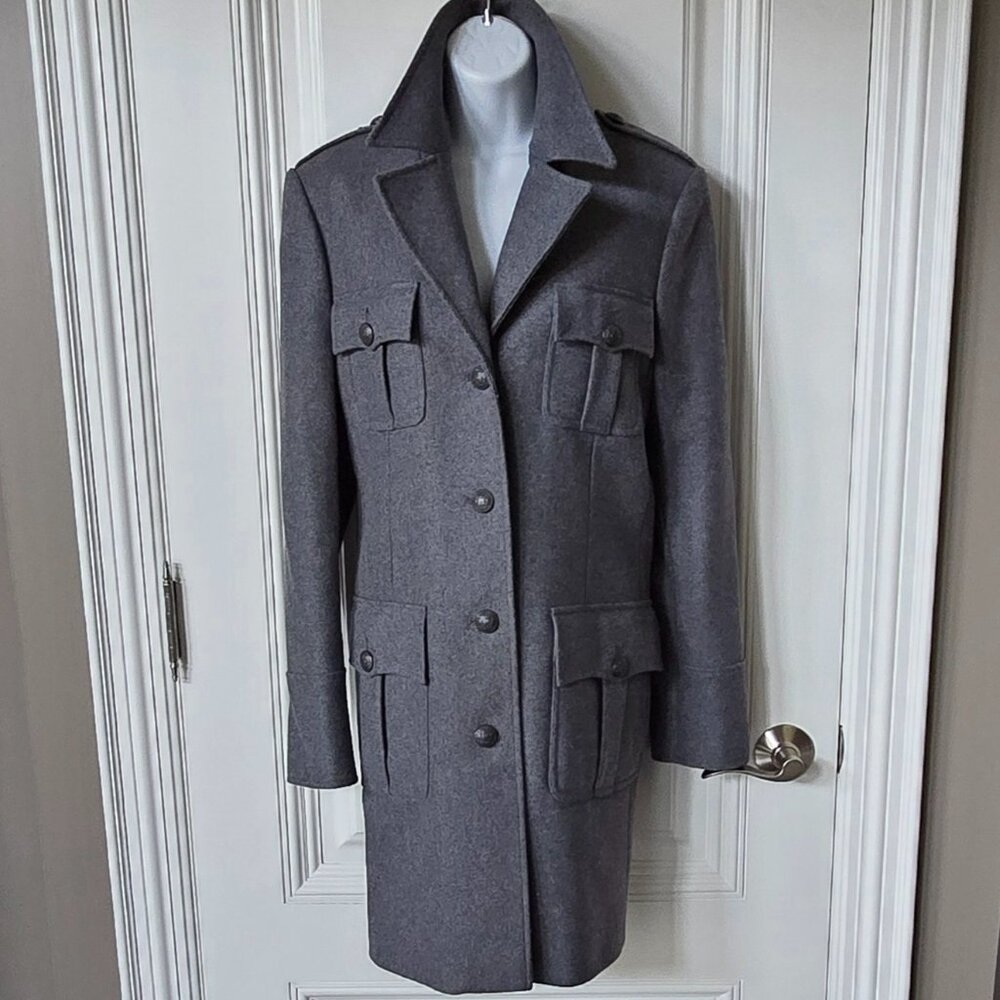 Pink Tartan 100% Wool Coat